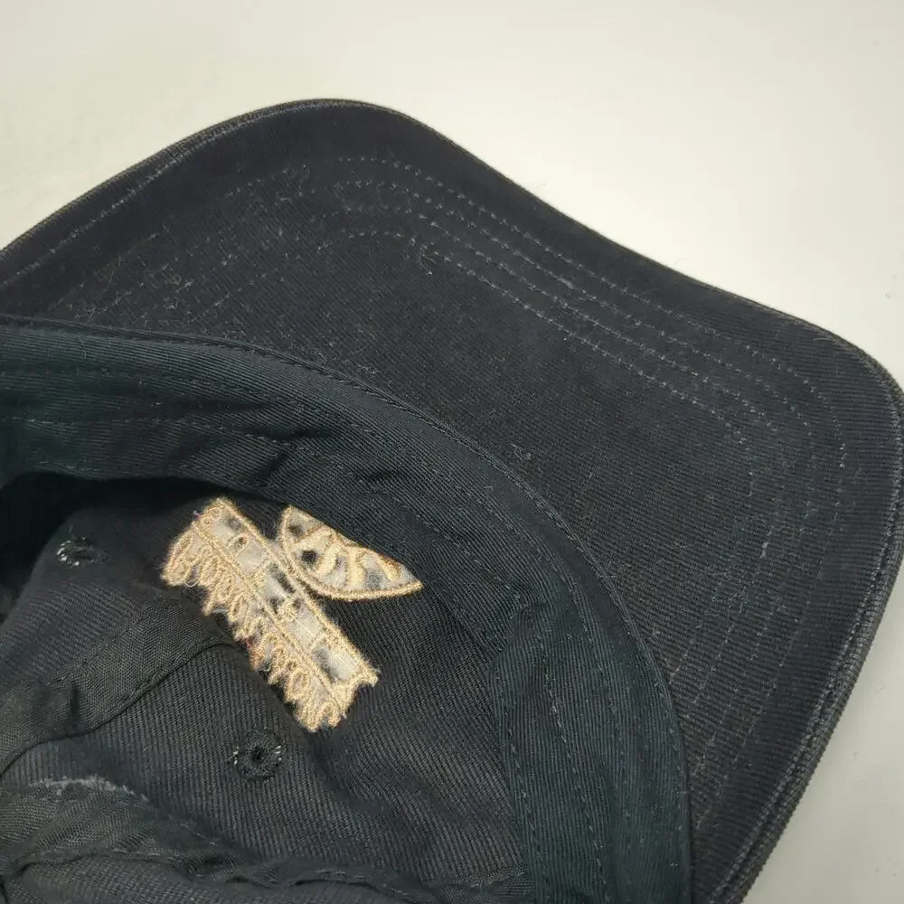 Robertson Supply Baseball Cap Black One Size Gold Embroidery EST. 1948 Logo Hat